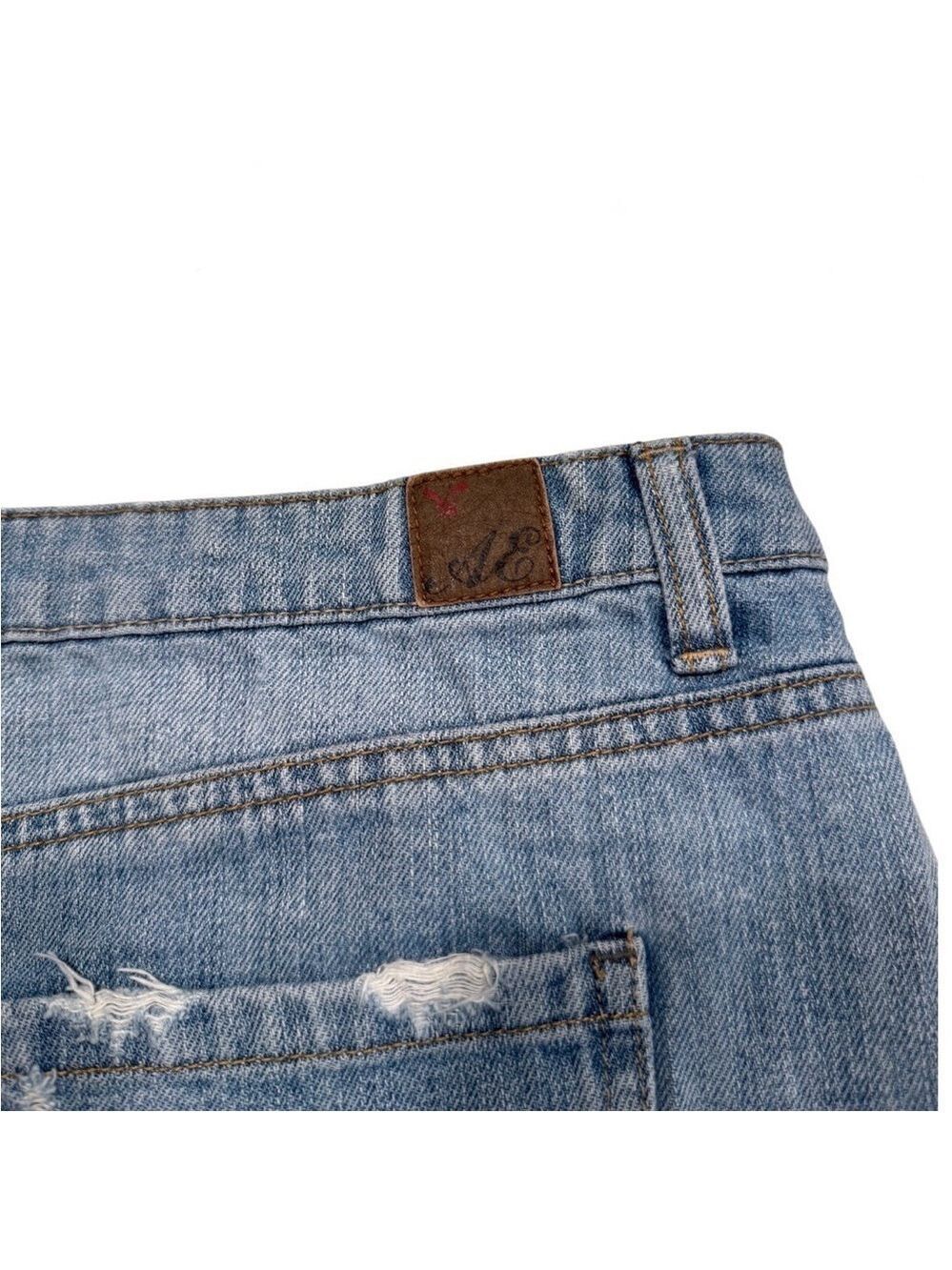 American Eagle Distressed Denim Mini Skirt - Picture 5 of 9